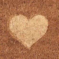 B&M Embossed Coir Step Mat - Hearts -Home Accessories Shop 367447 embossed coir step mat 25x55cm hearts 2