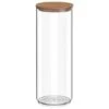 B&M Tall Storage Container With Bamboo Lid -Home Accessories Shop 368019 round storage container with bamboo lid 1750ml