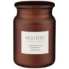 B&M Large Spa Scented Candle - Amber - Restore -Home Accessories Shop 368679 large spa candle restore 5