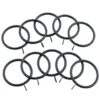 B&M Metal Curtain Rings 10pk - Black -Home Accessories Shop 369327 metal curtain rings black