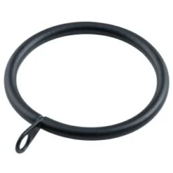 B&M Metal Curtain Rings 10pk - Black -Home Accessories Shop 369327 metal curtain rings black 2