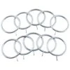 B&M Metal Curtain Rings 10pk - Shiny Nickle -Home Accessories Shop 369328 metal curtain rings rings shiny nickle 2