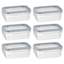 B&M Clip Top Mini Food Containers 6pk - Grey -Home Accessories Shop 369680 6pk mini clip top containers grey group