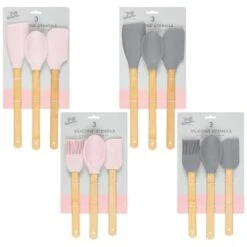 B&M Betty Winters Silicone Utensils 3pk - Grey -Home Accessories Shop 369971 369972 3pk betty winters silicone utensils main