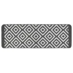 B&M Buddy Geo Twist Pile Runner - Charcoal -Home Accessories Shop 370071 buddy geo twist pile runner 50x150cm charcoal