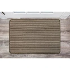 B&M Loop Washable Doormat 50 X 75cm - Natural Stripe -Home Accessories Shop 370204 loop washable doormat 50x75cm natural stripe