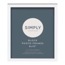 Simply Everyday 8 X 10" Block Frames 3pk - White -Home Accessories Shop 370280 3pk simply everyday block frames 8x10 white 2
