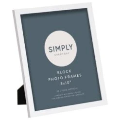 Simply Everyday 8 X 10" Block Frames 3pk - White -Home Accessories Shop 370280 3pk simply everyday block frames 8x10 white 3