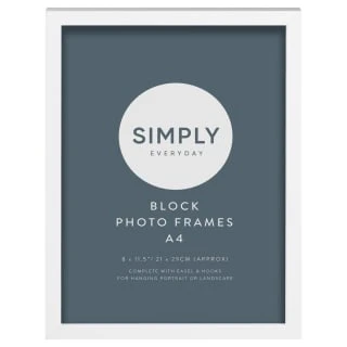 Simply Everyday A4 Block Frames 3pk - White 4 Simply Everyday A4 Block Frames 3pk - White - Image 2