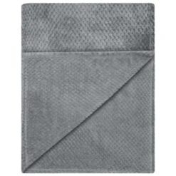Waffle Faux Fur Throw - Grey -Home Accessories Shop 372931 heritage collection waffle faux fur throw 130x160cm