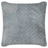 Waffle Faux Fur Cushion - Grey -Home Accessories Shop 373030 waffle faux fur cushion grey