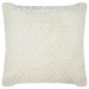 B&M Waffle Faux Fur Cushion 48 X 48cm - Cream -Home Accessories Shop 373068 waffle faux fur cushion cream