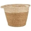 B&M Two Tone Wicker Basket - Cream -Home Accessories Shop 374371 cream two tone wicker basket