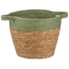 B&M Two Tone Wicker Basket - Green -Home Accessories Shop 374391 green two tone wicker basket