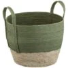B&M Natural Wicker Basket - Green 2 B&M Natural Wicker Basket - Green -Home Accessories Shop 374427 khaki and natural wicker basket