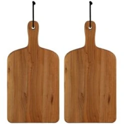 B&M Mini Acacia Wood Serve Boards 2pk -Home Accessories Shop 375102 2pk mini acacia wood serve boards group