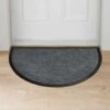 B&M Wave Sculptured Grey Doormat -Home Accessories Shop 375322 wave sculputred 45x75cm grey doormat