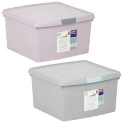 B&M Waffle Clip Box 25.5L - Blush -Home Accessories Shop 375471 375472 25 5l waffle clip box group 1