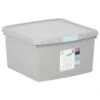 B&M Waffle Clip Box 25.5L - Grey -Home Accessories Shop 375472 grey 25 5l waffle clip box