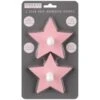 B&M Star Shaped Self Adhesive Hooks 2pk - Blush 1 B&M Star Shaped Self Adhesive Hooks 2pk - Blush -Home Accessories Shop 376159 2pk star shaped self adhesive hooks pink