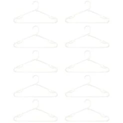 B&M Jumbo Hangers 10pk - White 7 B&M Jumbo Hangers 10pk - White -Home Accessories Shop 376557 10pk strong clothes hangers white