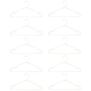 B&M Jumbo Hangers 10pk - White 4 B&M Jumbo Hangers 10pk - White - Image 2