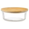 B&M Round Glass Food Container With Bamboo Lid -Home Accessories Shop 376821 round glass food container 2