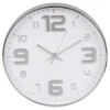 B&M Embossed Clock - Silver 1 B&M Embossed Clock - Silver -Home Accessories Shop 376994 embossed clock silver