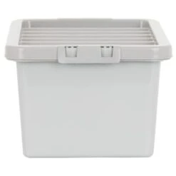 B&M Storage Box With Lid 11L - Graphite -Home Accessories Shop 377031 11l storage box grey