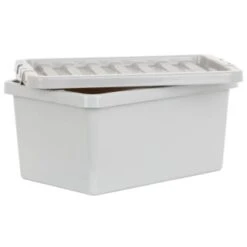 B&M Storage Box With Lid 11L - Graphite -Home Accessories Shop 377031 11l storage box grey 3