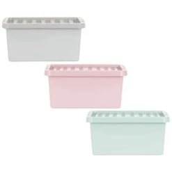 B&M Storage Box With Lid 11L - Dusty Pink -Home Accessories Shop 377031 377033 377036 11l storage box group 1