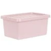 B&M Storage Box With Lid 11L - Dusty Pink -Home Accessories Shop 377033 11l storage box dusty pink 3