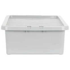 B&M Under Bed Storage Box 32L - Grey -Home Accessories Shop 377037 under bed storage box 32l grey