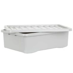 B&M Under Bed Storage Box 32L - Grey -Home Accessories Shop 377037 under bed storage box 32l grey 3