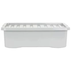 B&M Under Bed Storage Box 32L - Grey -Home Accessories Shop 377037 under bed storage box 32l grey 4