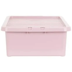 B&M Under Bed Storage Box 32L - Dusty Pink -Home Accessories Shop 377038 under bed storage box 32l dusty pink 2