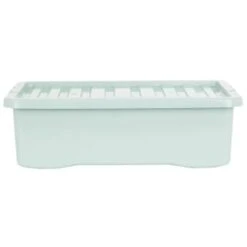 B&M Under Bed Storage Box 32L - Sage -Home Accessories Shop 377040 under bed storage box 32l sage