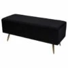 B&M Ottoman With Legs - Black -Home Accessories Shop 378066 black ottoman with legs