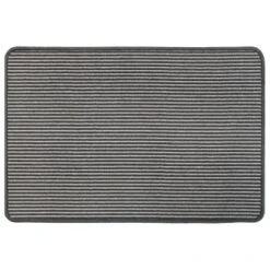 B&M Loop Washable Doormat 50 X 75cm - Grey Stripe -Home Accessories Shop 379119 loop washable doormat 50x75cm grey stripe 2