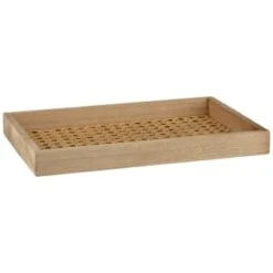 B&M Rattan Rectangle Tray -Home Accessories Shop 380084 rattan rectangle tray