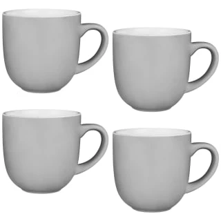 Simply Everyday Gloss Mugs 4pk - Grey 1 Simply Everyday Gloss Mugs 4pk - Grey -Home Accessories Shop 380120 4pk simply everyday mugs grey 3