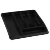 Addis Cutlery Drawer Organiser - Black -Home Accessories Shop 380147 addis eco drawer organiser black
