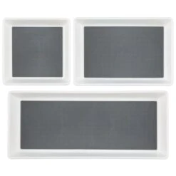 Simply Everyday Non-Slip Cutlery Tray - Grey -Home Accessories Shop 380181 non slip set of 3 trays