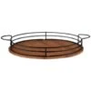 B&M Black Wire & Wood Serving Tray 1 B&M Black Wire & Wood Serving Tray -Home Accessories Shop 380186 black wire and wood serving tray 2