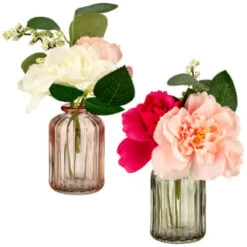 B&M Rose And Eucalyptus - Blush -Home Accessories Shop 380196 rose and eucalyptus group