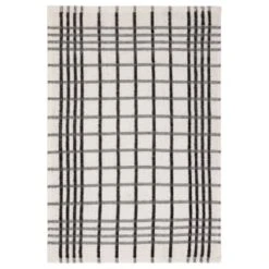B&M Essentials Check Tea Towels - Black 5pk -Home Accessories Shop 380235 5pk check tea towels black 3