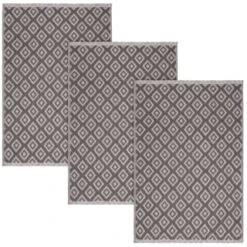 B&M Grey Textured Tea Towels 3pk 6 B&M Grey Textured Tea Towels 3pk -Home Accessories Shop 380238 3pk textured tea towels grey 2