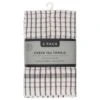 B&M Grey Check Tea Towels 3pk -Home Accessories Shop 380305 3pk check tea towels grey