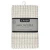 B&M Check Tea Towels - Sage 3pk -Home Accessories Shop 380309 3pk check tea towels sage