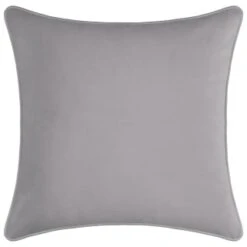 Supersoft Velvet Cushion Covers 2pk - Grey -Home Accessories Shop 380355 velvet cushion covers grey 2